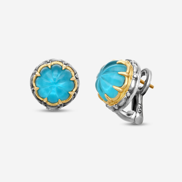 KONSTANTINO - "Angelic" Sterling Silver & 18k Yellow Gold, Silka Doublet Earrings (SIL: 9mm) - SKMK3187-370

Earring Dimensions: 0.50 in. - THE SOLIST