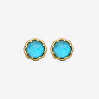KONSTANTINO - "Angelic" Sterling Silver & 18k Yellow Gold, Silka Doublet Earrings (SIL: 8mm) - SKMK3188-370

Earring Dimensions: 0.38 in. - THE SOLIST