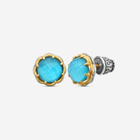KONSTANTINO - "Angelic" Sterling Silver & 18k Yellow Gold, Silka Doublet Earrings (SIL: 8mm) - SKMK3188-370

Earring Dimensions: 0.38 in. - THE SOLIST