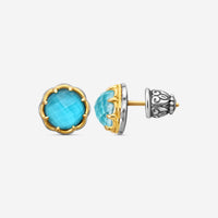 KONSTANTINO - "Angelic" Sterling Silver & 18k Yellow Gold, Silka Doublet Earrings (SIL: 8mm) - SKMK3188-370

Earring Dimensions: 0.38 in. - THE SOLIST