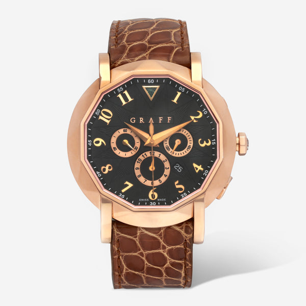 Graff Chronograph 18K Rose Gold Limited Edition Automatic Men's Watch CG42PGB - THE SOLIST