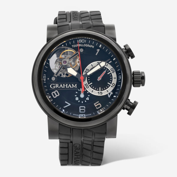Graham Tourbillograph Trackmaster Black PVD Limited Edition 47mm Automatic Men's Watch 2TWTB.B03A
