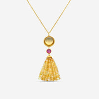 Goshwara Mischief 18K Yellow Gold Multi-Gemstone Pendant Necklace SP0017-02