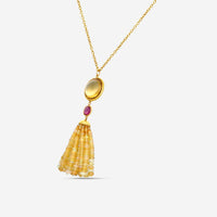 Goshwara Mischief 18K Yellow Gold Multi-Gemstone Pendant Necklace SP0017-02