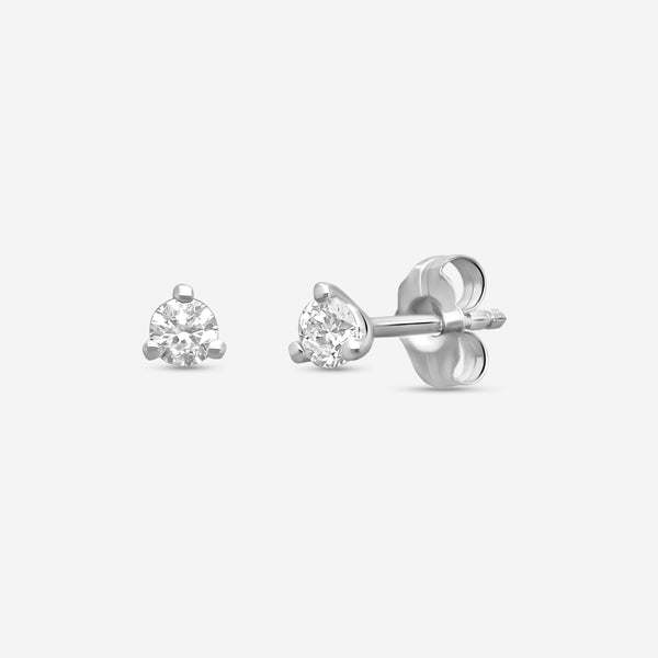 Ina Mar 14K White Gold Martini 0.20ct Stud Earrings ST1001D-FW-020F - THE SOLIST