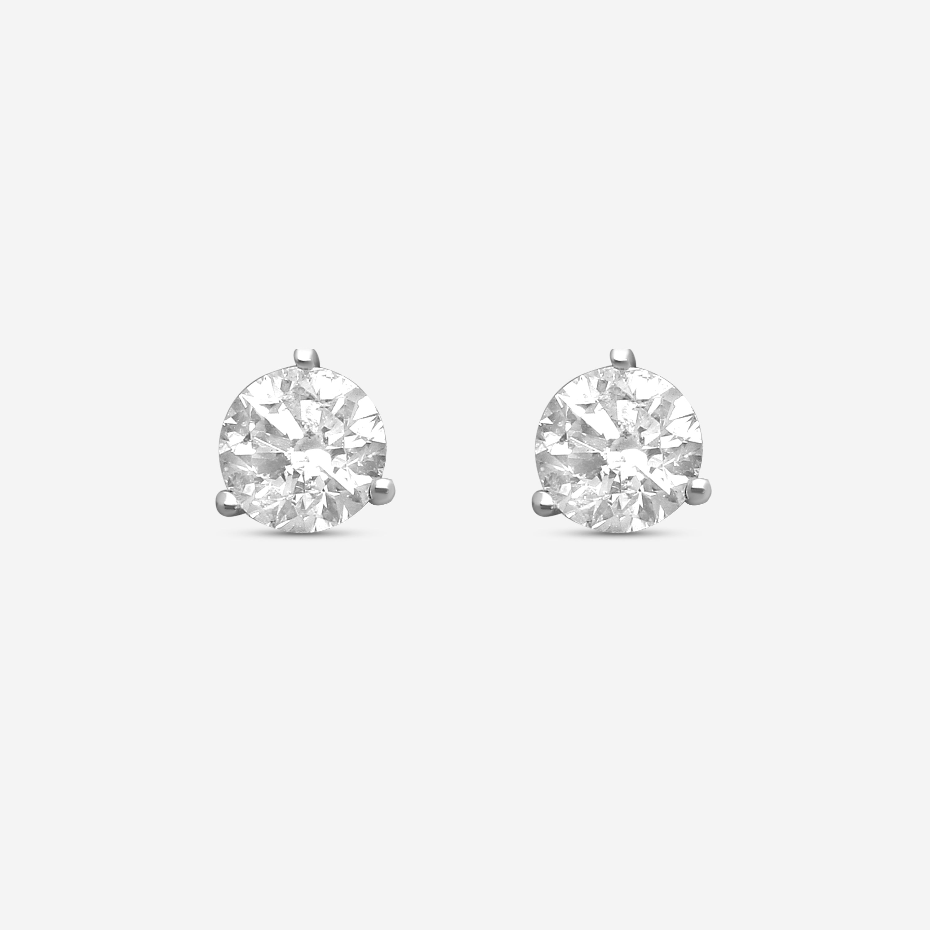 Ina Mar 14K White Gold Martini 2.00ct Stud Earrings ST1001D-FW-200F - THE SOLIST