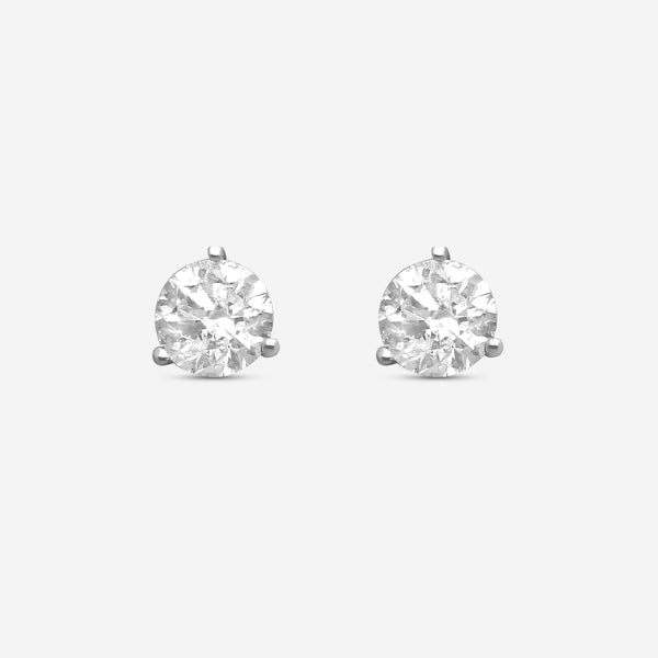 Ina Mar 14K White Gold Martini 2.00ct Stud Earrings ST1001D-FW-200F - THE SOLIST