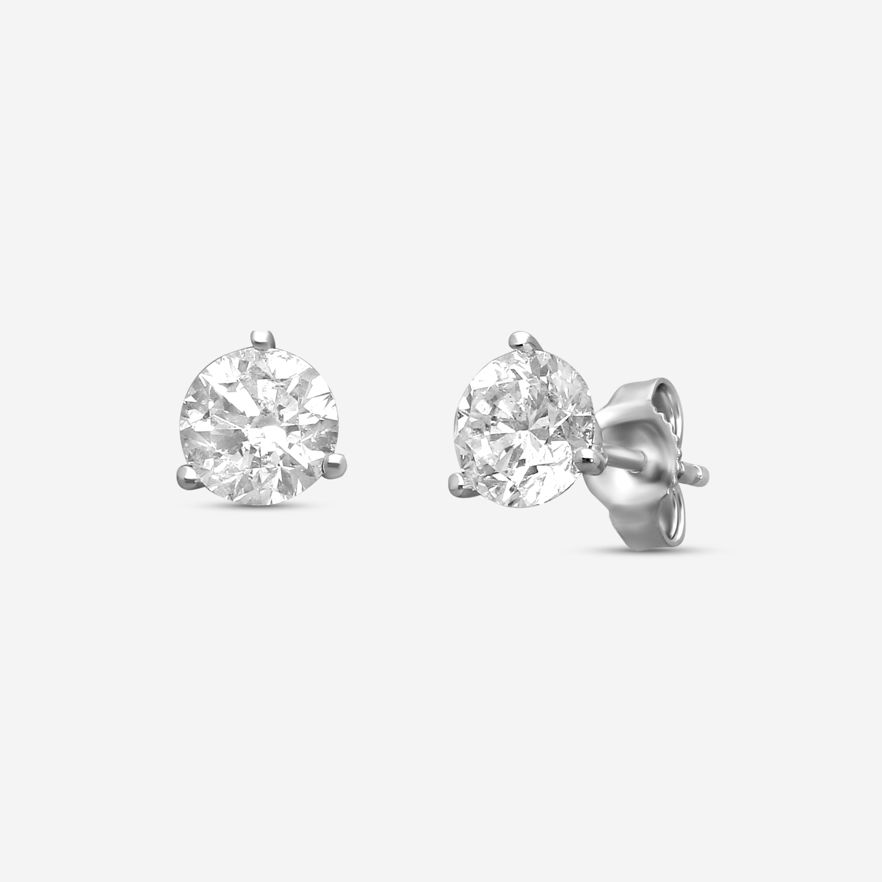 Ina Mar 14K White Gold Martini 2.00ct Stud Earrings ST1001D-FW-200F - THE SOLIST