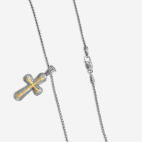 KONSTANTINO - "Stavros" Sterling Silver & 18k Yellow Gold Cross - STKJ394-130

Pendant Dimensions: 2.00 x 0.88 in.
S/S Chain Included:CHKJ23-131-20  (Length - 20in.) - THE SOLIST