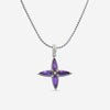 KONSTANTINO - "Gen K 2" Sterling Silver & 18k Yellow Gold, Amethyst Triplet Cross - STKJ425-653 S/S Chain Included:CHKJ22-131-18 (Length - 18in.)" - THE SOLIST