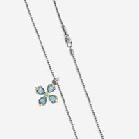 KONSTANTINO - "Gen K 2" Sterling Silver & 18k Yellow Gold, Aquamarine Aquamarine:5Mm & Aquamarine Cross (AQM: 7.45mm / AQM: 5mm) - STMK7002-673

Pendant Dimensions: 1.75 x 1.38 in.
S/S Chain Included:CHKJ23-131-20  (Length - 20in.) - THE SOLIST