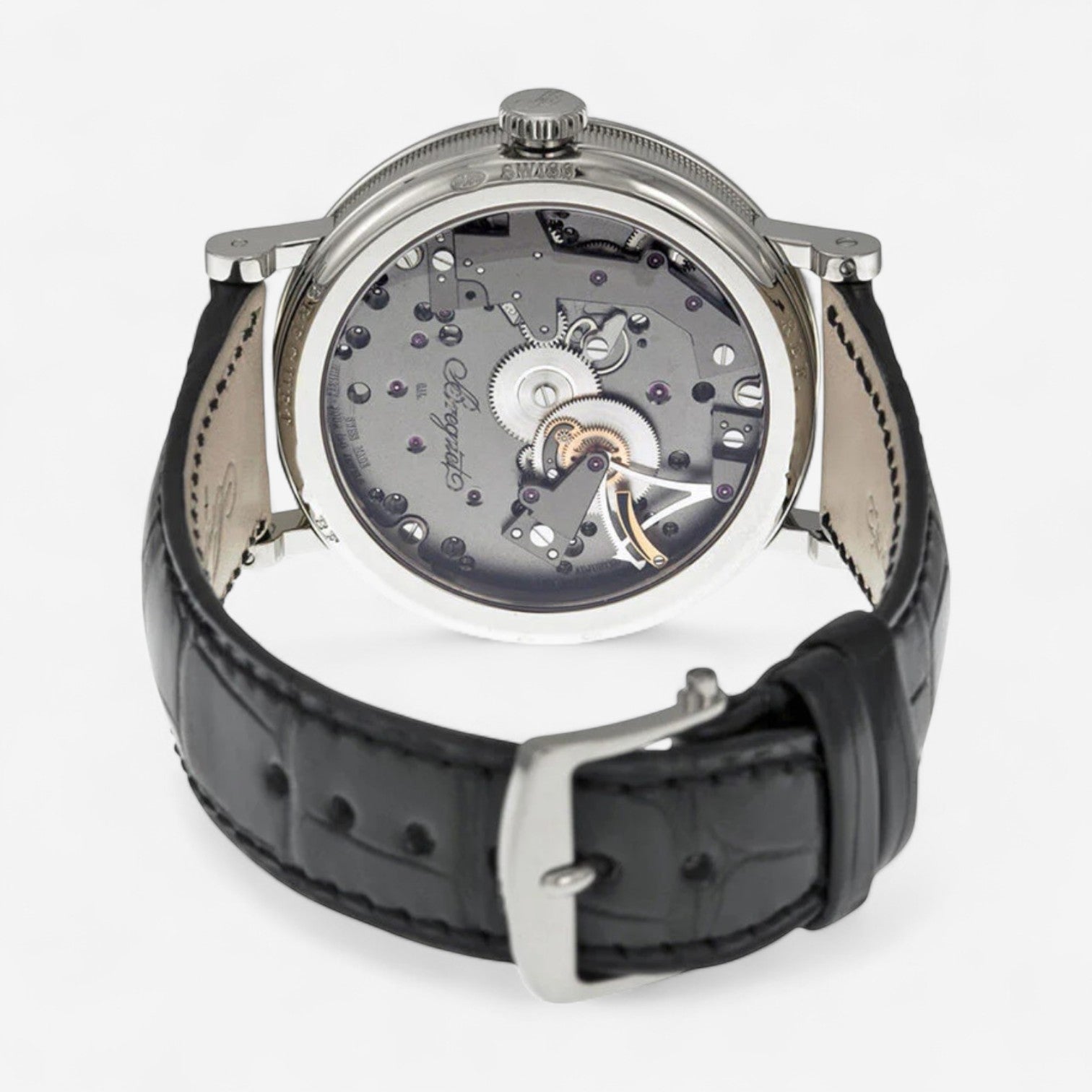 Breguet Tradition 18K White Gold Manual Wind Men's Watch 7057BBG99W6