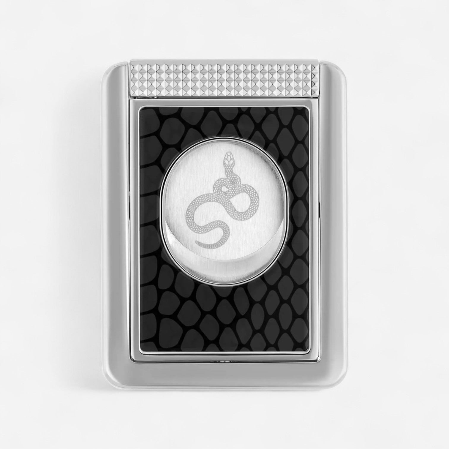S.T. Dupont Year of the Snake Black & Silver Metal Cigar Cutter & Stand 003476 - THE SOLIST