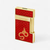 S.T. Dupont Slimmy Year Of The Snake Red Lacquered Lighter 28075