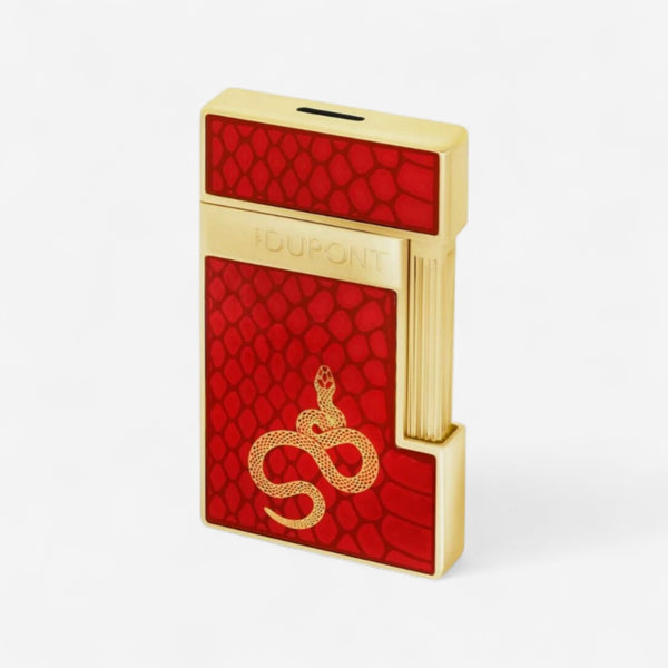 S.T. Dupont Slimmy Year Of The Snake Red Lacquered Lighter 28075