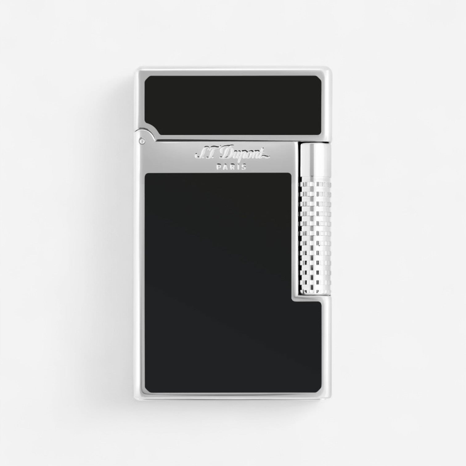 S.T. Dupont Le Grand Black & Silver Lighter 23010