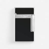 S.T. Dupont Le Grand Black & Silver Lighter 23010