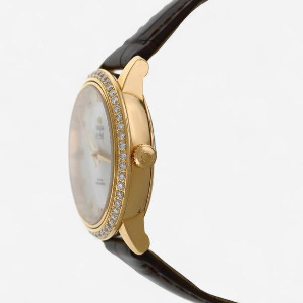 Omega De Ville Prestige 18K Yellow Gold Automatic Ladies Watch 424.58.33.20.55.002