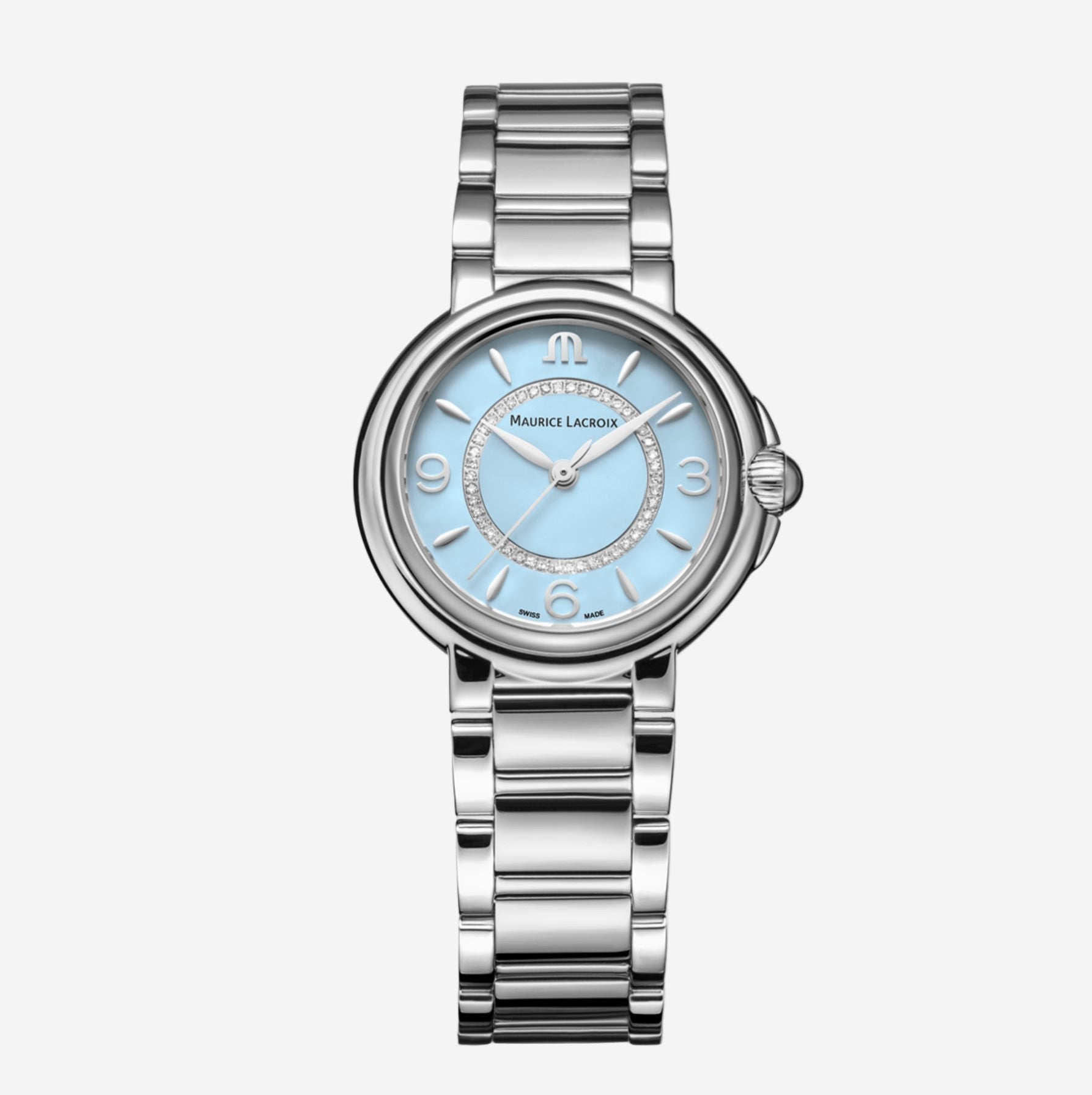 Maurice Lacroix Fiaba Stainless Steel Diamond Quartz Ladies Watch FA1104-SS002-E20-1