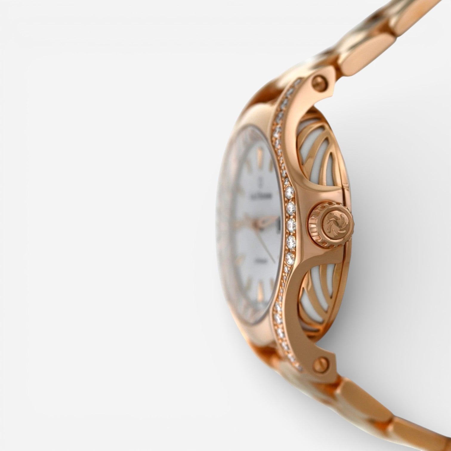 Carl F. Bucherer Pathos Diva 18K Rose Gold Diamond Automatic Ladies Watch 00.10580.03.73.31.02