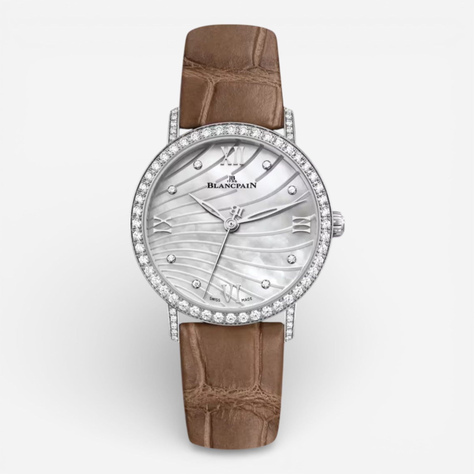 Blancpain Villeret Ultraplate Diamond Automatic Ladies Watch 6104-4654-55A - THE SOLIST