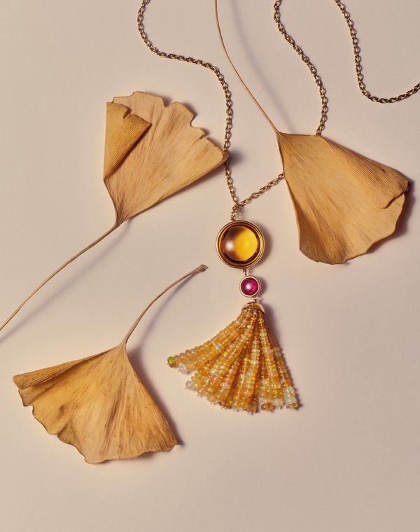 Goshwara Mischief 18K Yellow Gold Multi-Gemstone Pendant Necklace SP0017-02