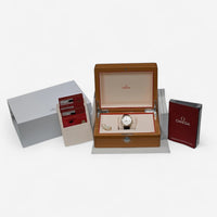 Omega De Ville Prestige 18K Rose Gold Automatic Diamond Unisex Watch 424.58.40.20.52.002