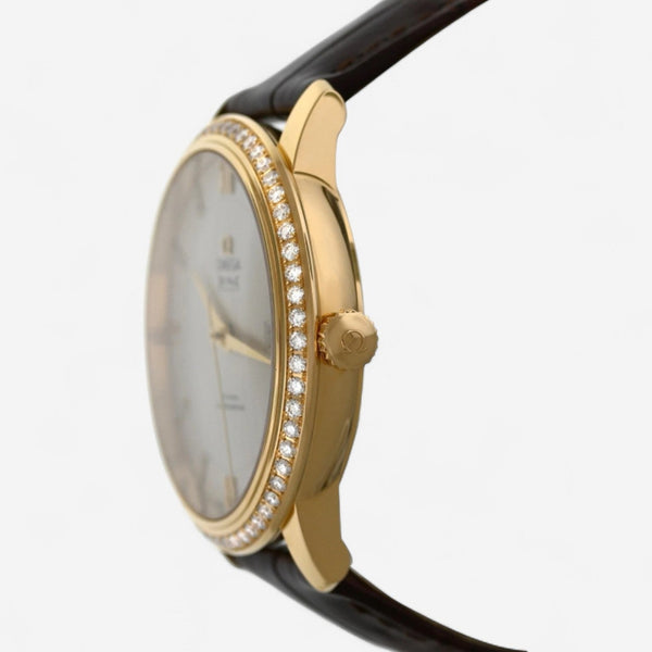 Omega De Ville Prestige 18K Yellow Gold Automatic Unisex Watch 424.58.40.20.52.001