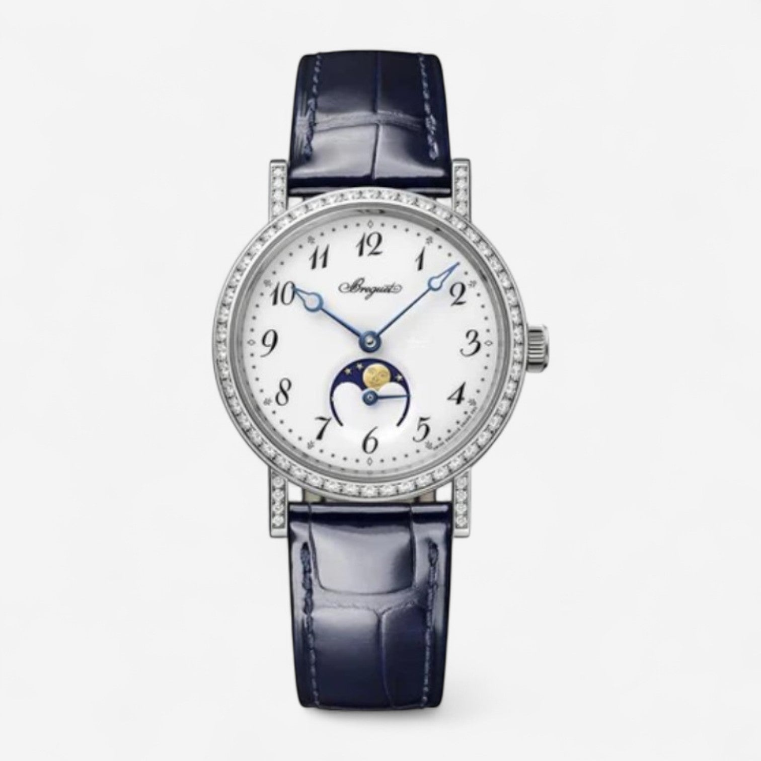 Breguet Classique 18K White Gold Diamond Automatic Ladies Watch 9088BB/29/964/DD0D