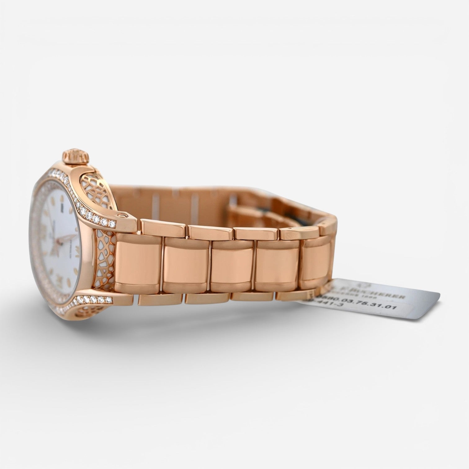 Carl F. Bucherer Pathos Diva 18K Rose Gold Roman Numerals Diamond Automatic Ladies Watch 00.10580.03.75.31.01