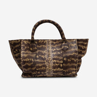 Armenta Multicolor Python Leather Large Tote Bag 09023 | THE SOLIST
