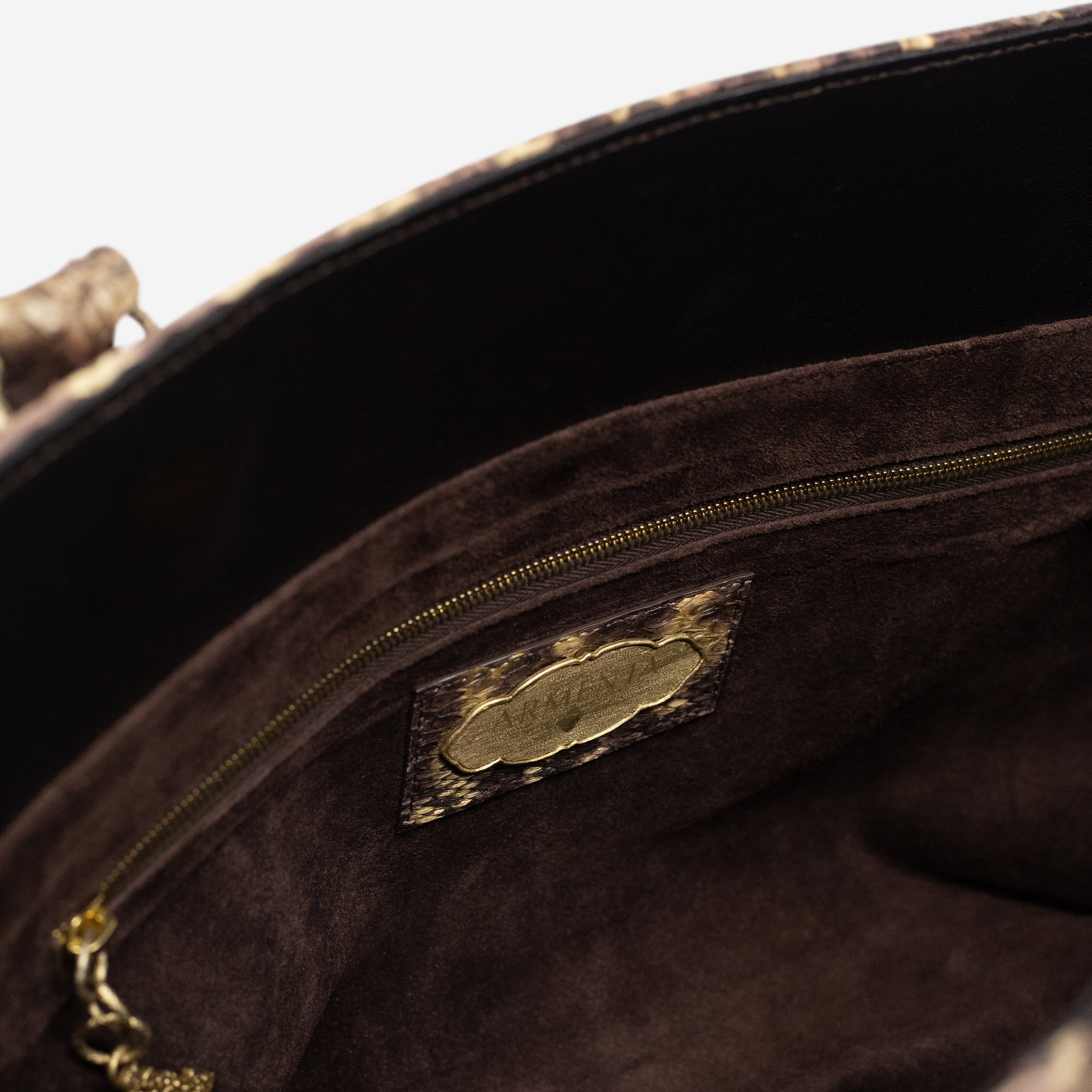 Armenta Multicolor Python Leather Large Tote Bag 09023