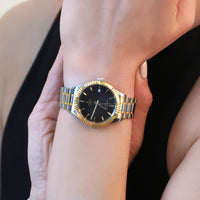 Tudor Style 34mm Steel and Yellow Gold Automatic Ladies Watch M12313-0005