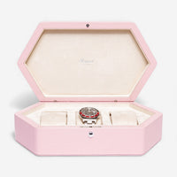 Rapport London Portobello Ice Cream Grained Leather Three Watch Box TA40