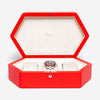 Rapport London Portobello Ruby Leather Three Watch Box TA42