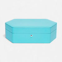 Rapport London Portobello Turquoise Leather Three Watch Box TA43