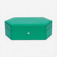 Rapport London Portobello Green Leather Three Watch Box TA44