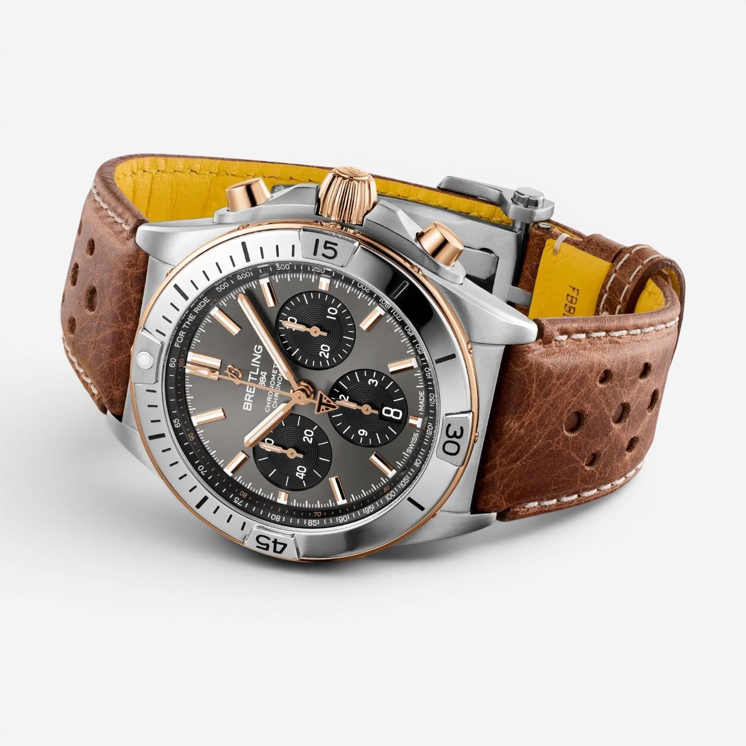 Breitling Chronomat Titanium & 18K Rose Gold Automatic Men's Watch TB0134101M1X1