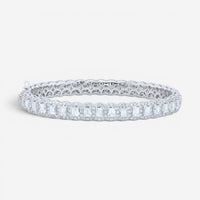 Diana M. Jewels 18K White Gold Diamond Bangle Bracelet TB1594-2