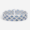 Diana M. Jewels 18K White Gold Sapphire & Diamond Multi-Strand Bracelet TB1832-1
