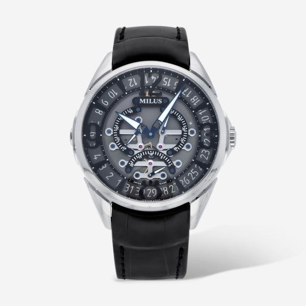 Milus Tirion TriRetrograde Stainless Steel Men's Automatic Watch TIRI002 - THE SOLIST