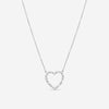 Suna 18K White Gold Diamond Heart Pendant H404W