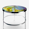 Daum Imprévisible Aqua Blue & Green Crystal Side Table 05577