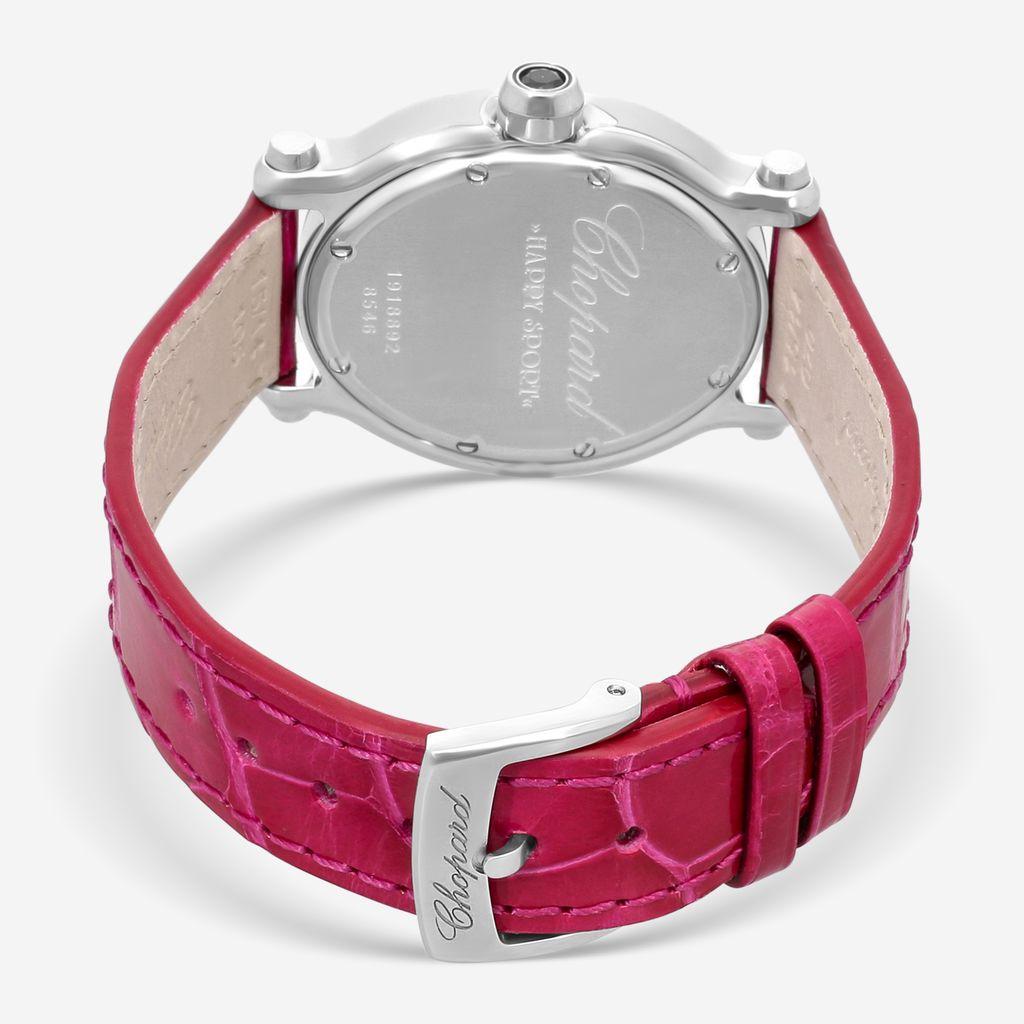 洋楽 j Chopard Happy Sport Stainless Steel Diamond Quartz Ladies Watch 278546