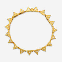 Cosibelli Queen 18K Yellow Gold Classic Geometric Diamond Link Bracelet 886056