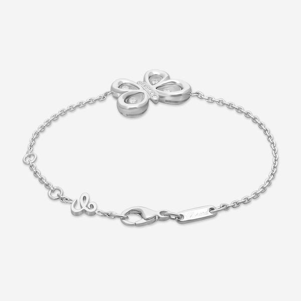 Chopard Happy Diamonds Happy Butterfly 18K White Gold Diamond Bracelet 859511-12