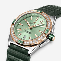 Breitling Super Chronomat 18K Rose Gold Diamond Automatic Ladies Watch U17356531