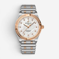 Breitling Chronomat Stainless Steel & 18K Rose Gold Quartz Ladies Watch U7231053