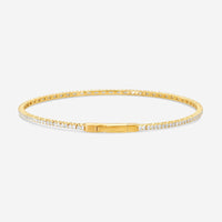 Ina Mar 14K Yellow Gold Diamond Flex Tennis Bangle Bracelet B1100A-FY-100F - THE SOLIST