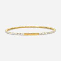 Ina Mar 14K Yellow Gold Diamond Flex Tennis Bangle Bracelet B1100B-FY-200F - THE SOLIST